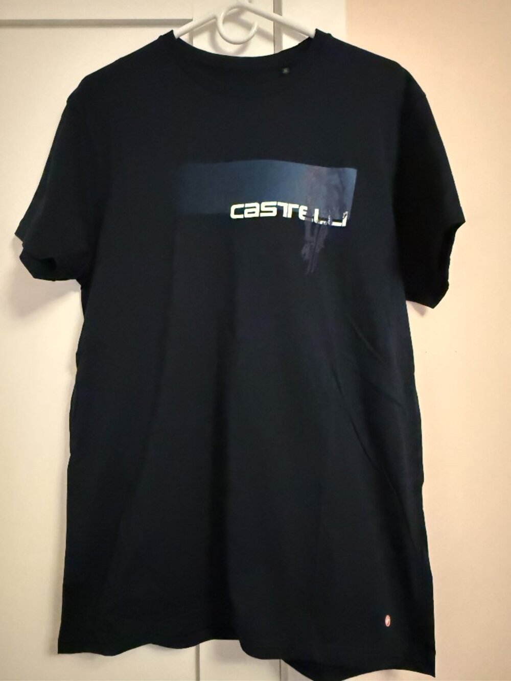 Castelli Crew Neck Short Sleeve Tee Navy Blue Size XL